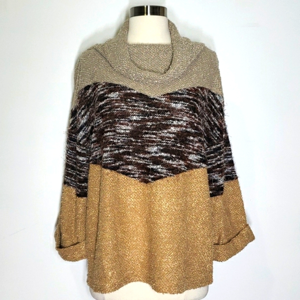 ENTRO Cowl Neck Sweater